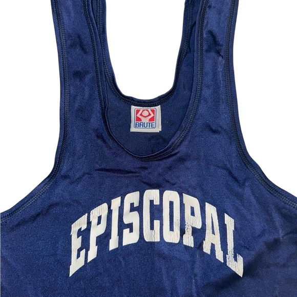 Episcopal Academy Navy Blue Brute Singlet Size Large - Picture 2 of 5